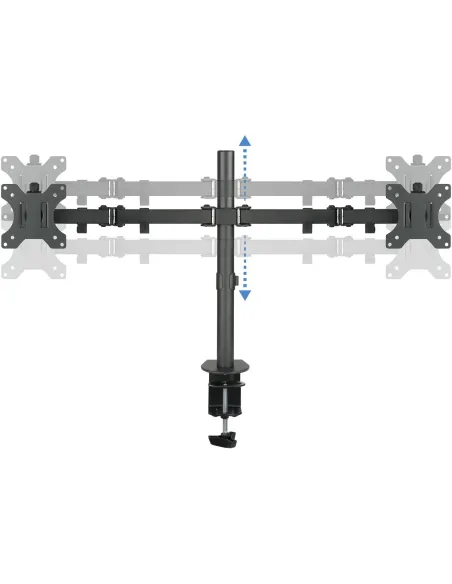 TooQ DB1232TN-B Soporte de Mesa para 2 Pantallas Monitor/TV 13 - 32" Máx. 8Kg por Brazo