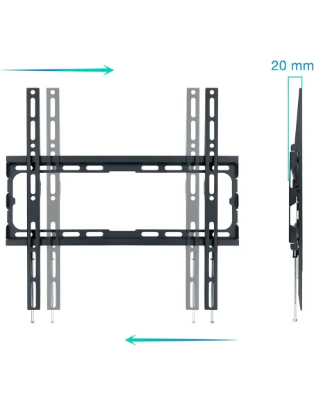 TooQ LP1070F-B Soporte de Pared para Monitor/TV 32"-70" Máx. 45Kg Negro