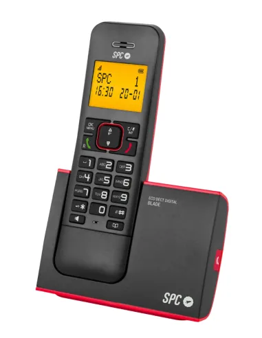 SPC DECT BLADE Teléfono Inalámbrico AG50 Rojo 2 Unidades