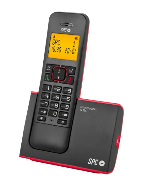 SPC DECT BLADE Teléfono Inalámbrico AG50 Rojo 2 Unidades