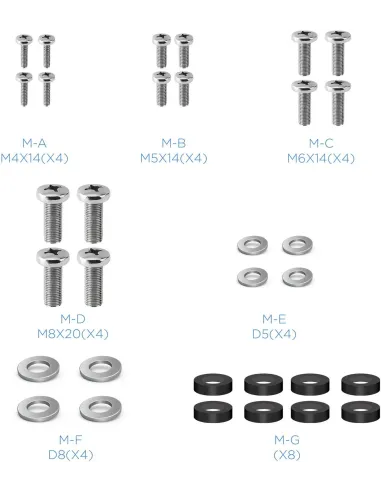 TooQ LP1242F-B Soporte de Pared Fijo para Monitor/TV 23"-42" 35Kg Negro