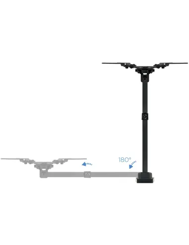 TooQ LP2142TNL-B Soporte de Pared Inclinable y Giratorio para Monitor/TV 13"-42" Máx. 20 Kg Negro