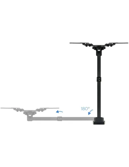 TooQ LP2142TNL-B Soporte de Pared Inclinable y Giratorio para Monitor/TV 13"-42" Máx. 20 Kg Negro