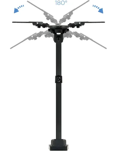 TooQ LP2142TNL-B Soporte de Pared Inclinable y Giratorio para Monitor/TV 13"-42" Máx. 20 Kg Negro