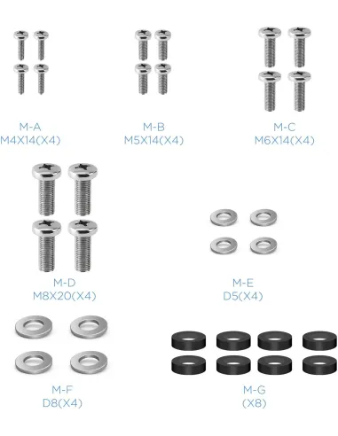 TooQ LP2142TNL-B Soporte de Pared Inclinable y Giratorio para Monitor/TV 13"-42" Máx. 20 Kg Negro