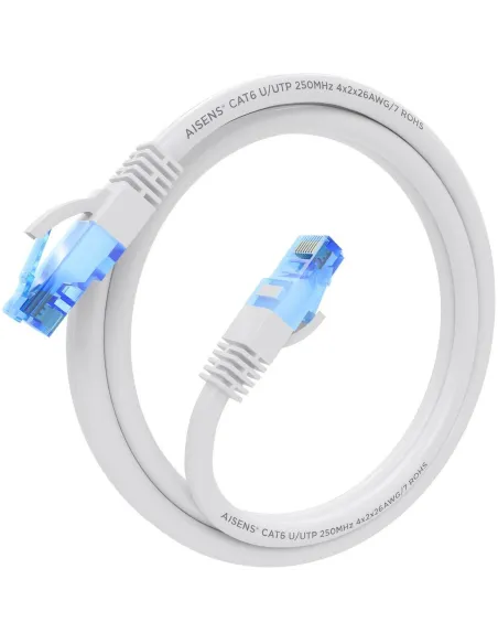Aisens A135-0819 Cable de Red RJ45 Cat.6 UTP 1m Blanco