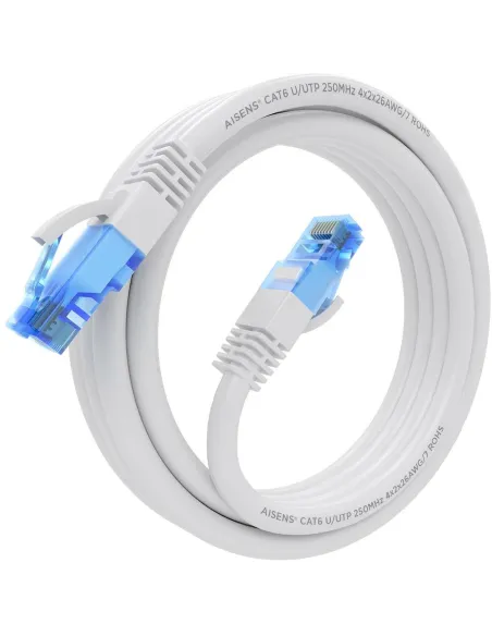 Aisens A135-0822 Cable de Red RJ45 Cat.6 UTP 3m Blanco