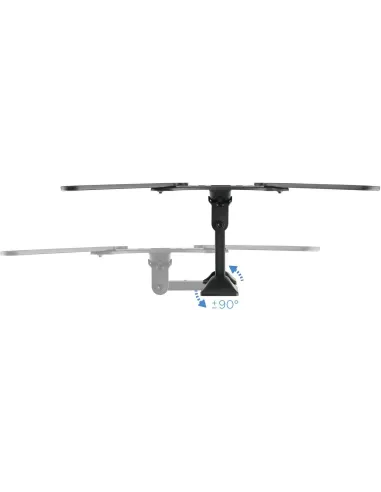 TooQ LP2255TN-B Soporte de Pared Giratorio e Inclinable para Monitor/TV 23"-55" Máx. 30Kg Negro