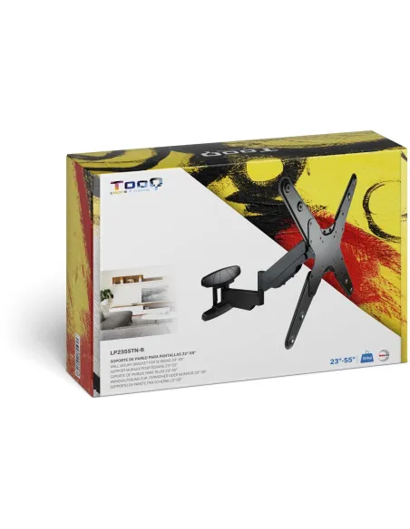 TooQ LP2355TN-B Soporte de Pared para Monitor/TV 23"-55" Máx. 30Kg Negro