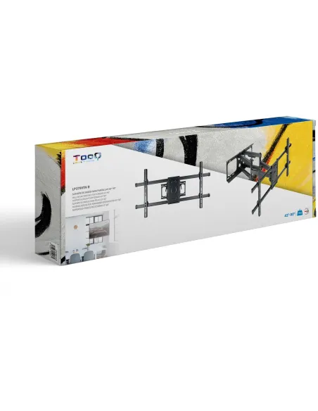 TooQ LP3790TN-B Soporte de Pared para Monitor/TV 37"-90" Máx. 75Kg Negro
