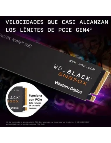 Western Digital Black SN850X SSD 1TB M.2 2280 PCIe Gen4 NVMe