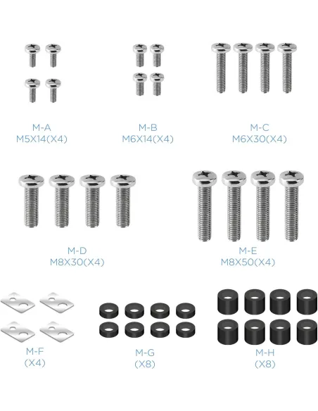 TooQ LP41100F-B Soporte de Pared Fijo para Monitor/TV 60"-100" Máx. 75Kg Negro