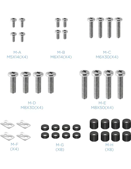 TooQ LP41130T-B Soporte de Pared Fijo para Monitor/TV 60"-100" Máx. 130kg Negro