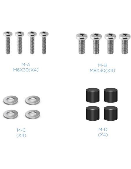 TooQ LP4155F-B Soporte de Pared Fijo para TV/Monitor 32"-55" Máx. 40Kg Negro