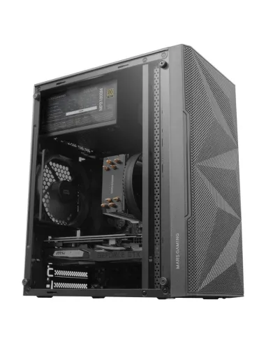 Mars Gaming MC-1500 Minitorre USB 3.0 con Ventana Negra