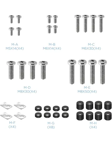 TooQ LP42130T-B Soporte de Pared Inclinable para Monitor/TV 60"-100" Máx. 130kg Negro