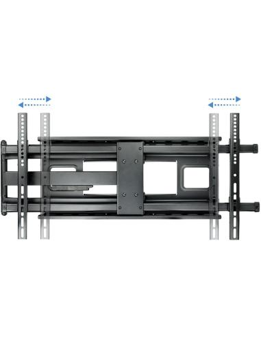 TooQ LP4380XL-B Soporte de Pared Inclinable y Giratorio para Monitor/TV 43"-80" Máx. 50Kg Negro