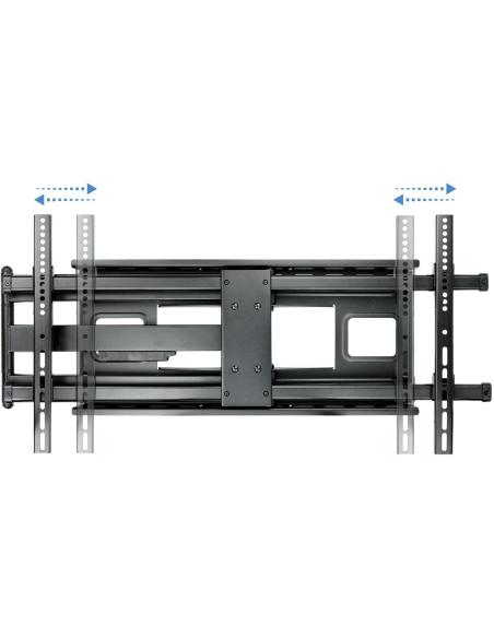 TooQ LP4380XL-B Soporte de Pared Inclinable y Giratorio para Monitor/TV 43"-80" Máx. 50Kg Negro