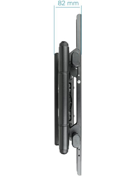 TooQ LP4380XL-B Soporte de Pared Inclinable y Giratorio para Monitor/TV 43"-80" Máx. 50Kg Negro
