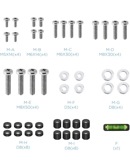 TooQ LP4390F-B Soporte de Pared Fijo para Monitor/TV 43"-90" Máx. 70Kg Negro