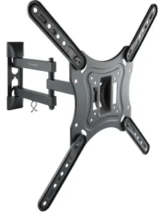 TooQ LP6055TN-B Soporte de Pared Inclinable y Giratorio para Monitor/TV 23"-55" Máx. 30Kg Negro-ACCE41943