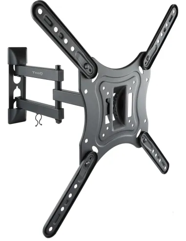 TooQ LP6055TN-B Soporte de Pared Inclinable y Giratorio para Monitor/TV 23"-55" Máx. 30Kg Negro