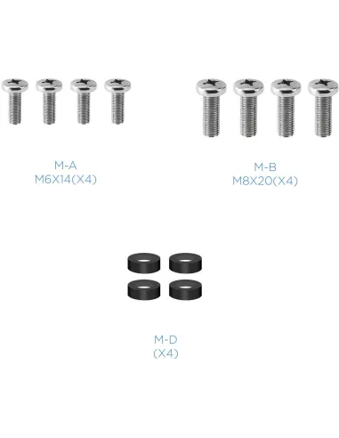 TooQ LP6055TN-B Soporte de Pared Inclinable y Giratorio para Monitor/TV 23"-55" Máx. 30Kg Negro