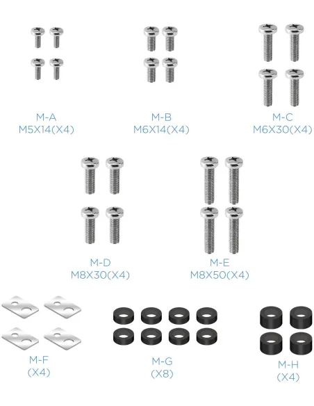 TooQ LP6070TN-B Soporte de Pared Inclinable y Giratorio para Monitor/TV 37"-70" Máx. 50Kg Negro
