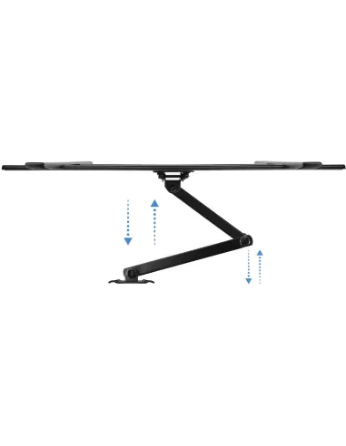 TooQ LP6070TN-B Soporte de Pared Inclinable y Giratorio para Monitor/TV 37"-70" Máx. 50Kg Negro
