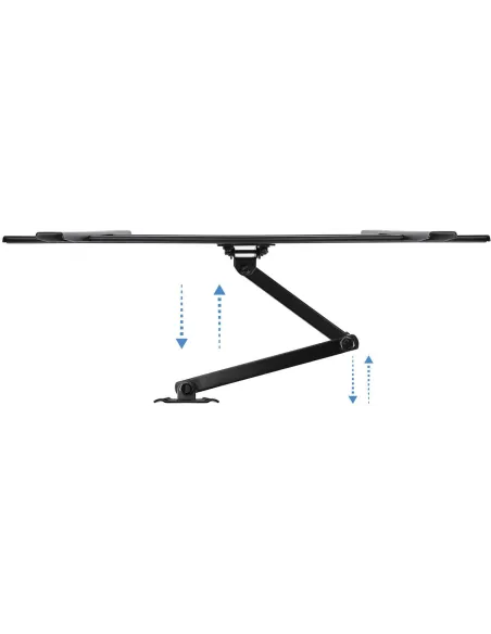 TooQ LP6070TN-B Soporte de Pared Inclinable y Giratorio para Monitor/TV 37"-70" Máx. 50Kg Negro