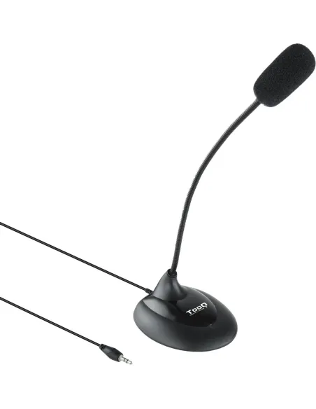 TooQ TQMM-213 Micrófono Multimedia Flexible Jack 3.5 mm Negro