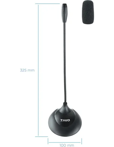 TooQ TQMM-213 Micrófono Multimedia Flexible Jack 3.5 mm Negro