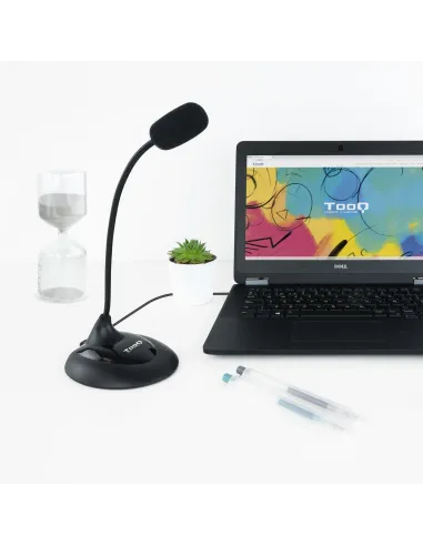TooQ TQMM-213 Micrófono Multimedia Flexible Jack 3.5 mm Negro