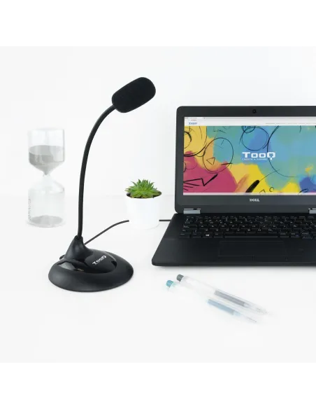 TooQ TQMM-213 Micrófono Multimedia Flexible Jack 3.5 mm Negro