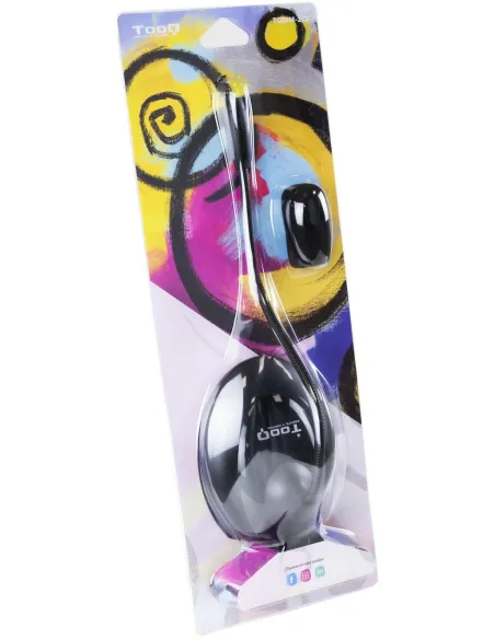 TooQ TQMM-213 Micrófono Multimedia Flexible Jack 3.5 mm Negro