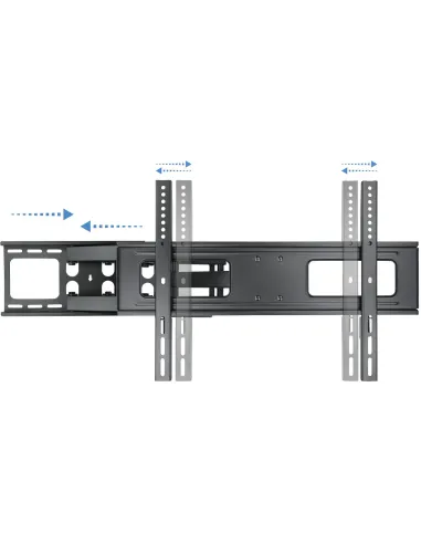TooQ LP6270TN-B Soporte de Pared Inclinable y Giratorio para Monitor/TV 37"-70" Máx. 50 Kg Negro
