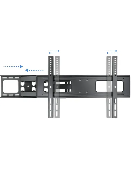 TooQ LP6270TN-B Soporte de Pared Inclinable y Giratorio para Monitor/TV 37"-70" Máx. 50 Kg Negro