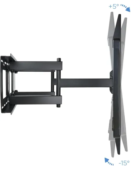 TooQ LP75100TN-B Soporte de Pared Inclinable y Giratorio para TV/Monitor 60"-100" Máx. 80kg Negro