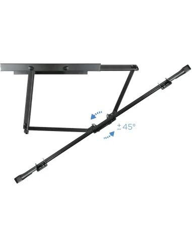 TooQ LP75100TN-B Soporte de Pared Inclinable y Giratorio para TV/Monitor 60"-100" Máx. 80kg Negro