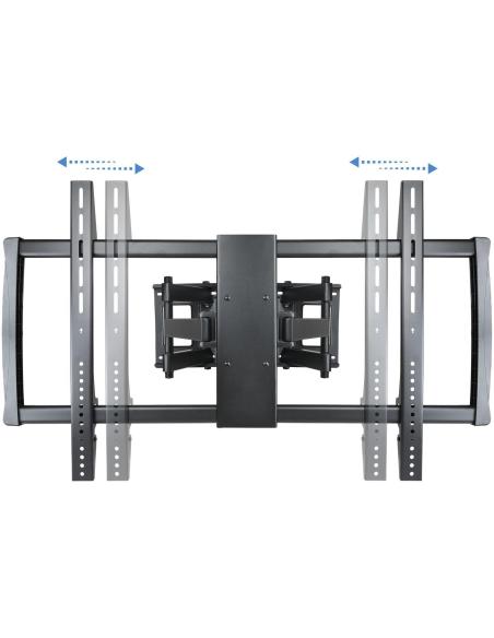 TooQ LP75100TN-B Soporte de Pared Inclinable y Giratorio para TV/Monitor 60"-100" Máx. 80kg Negro