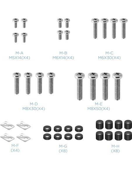 TooQ LP75100TN-B Soporte de Pared Inclinable y Giratorio para TV/Monitor 60"-100" Máx. 80kg Negro