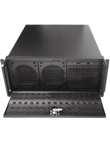UNYKAch UK 4129 Caja Rack 19" 4U Negra Sin Fuente