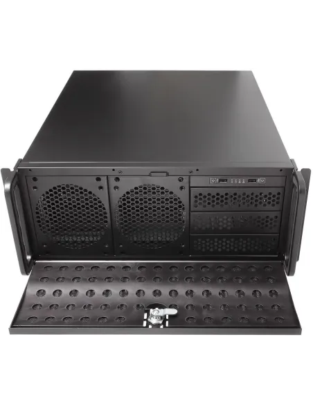 UNYKAch UK 4129 Caja Rack 19" 4U Negra Sin Fuente