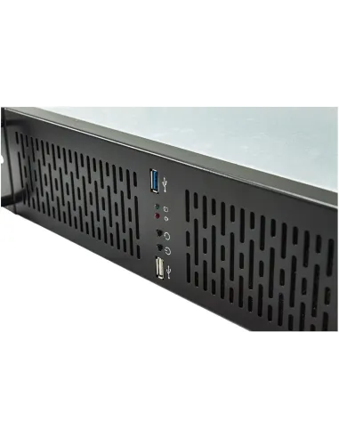 UNYKAch UK 2129 Caja Rack 19" 2U Negra Sin Fuente