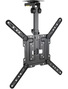 TooQ LPCE1123TSLI-B Soporte de Techo Inclinable y Giratorio para Monitor/TV 23"-55" Máx. 20Kg Negro-AISATV0358