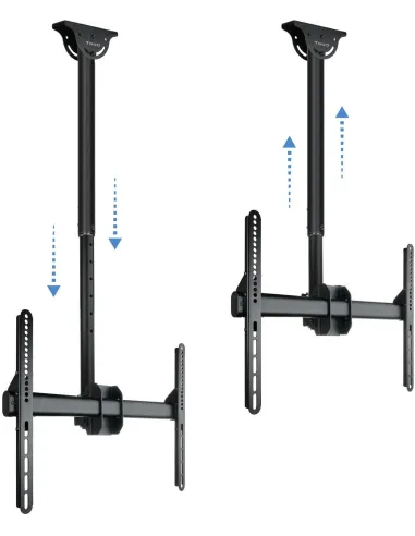 TooQ LPCE1170TSLI-B Soporte de Techo Giratorio para Monitor/TV 37"-70" Máx. 50Kg Negro