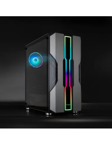 TooQ NigthCity Torre E-ATX Cristal Templado USB 3.0 Negra