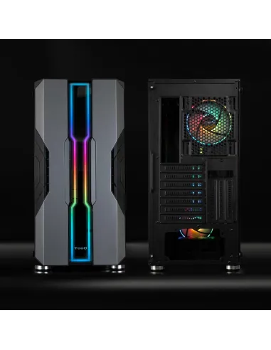 TooQ NigthCity Torre E-ATX Cristal Templado USB 3.0 Negra