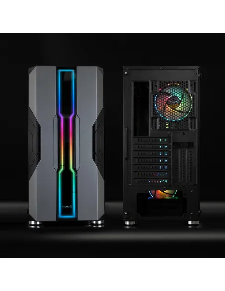 TooQ NigthCity Torre E-ATX Cristal Templado USB 3.0 Negra