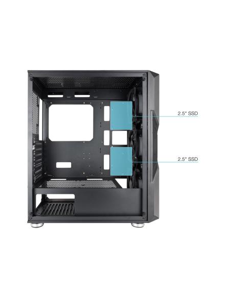 TooQ NigthCity Torre E-ATX Cristal Templado USB 3.0 Negra